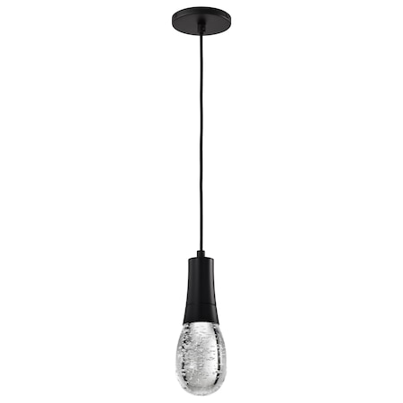 Nuvo Lacey - 4 Inch LED Pendant - RGB/TW - Starfish Enabled - Matte Black with K9 Bubble Crystal 62/6002